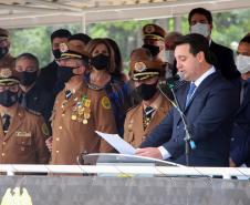 Polícia Militar do Paraná recebe novo Comandante-Geral durante solenidade na APMG, em São José dos Pinhais (PR)