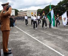 Polícia Militar do Paraná recebe novo Comandante-Geral durante solenidade na APMG, em São José dos Pinhais (PR)