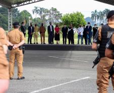 Ministro da Justiça participa do lançamento da Operação Independência e visita Batalhão Ambiental em São José dos Pinhais, na RMC
