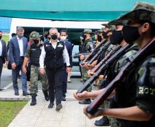 Ministro da Justiça participa do lançamento da Operação Independência e visita Batalhão Ambiental em São José dos Pinhais, na RMC