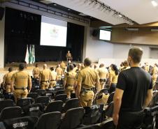 Batalhão de Patrulha Escolar Comunitária faz nivelamento do efetivo com palestras e instruções na Capital