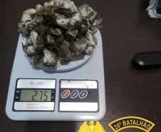 Em ações distintas, PM apreende maconha, crack, arma de fogo e recupera dois veículos nos Campos Gerais