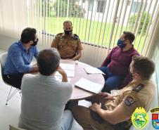 Reunião entre PM e autoridades municipais de Palmas trata sobre a construção de base para ROTAM e Radiopatrulha na cidade