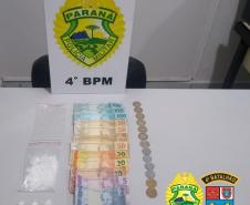 Em poucas horas, PM encaminha quatro pessoas e apreende maconha e cocaína durante ações separadas, no Noroeste do Paraná