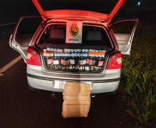 BPFron recupera caminhões e apreende cigarros e contrabando no Oeste do PR