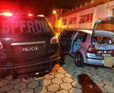 BPFron recupera caminhões e apreende cigarros e contrabando no Oeste do PR