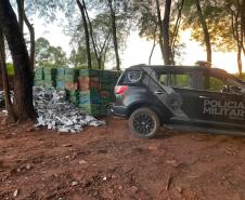 BPFron recupera caminhões e apreende cigarros e contrabando no Oeste do PR