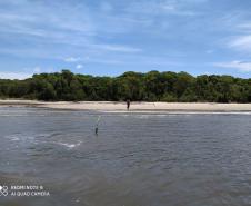 Batalhão Ambiental apreende rede de pesca na Ilha das Peças