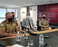Comandante Geral da PM participa de reunião com o MPPR em Curitiba