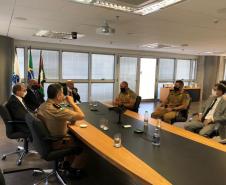 Comandante Geral da PM participa de reunião com o MPPR em Curitiba