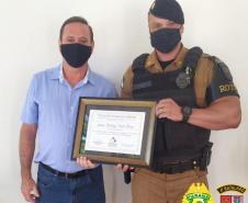 CONSEG homenageia policiais militares que se destacaram no serviço em Mandaguaçu (PR)