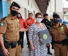 Policiais militares femininas do Quartel do Comando-Geral da PM são homenageadas no Dia Internacional da Mulher