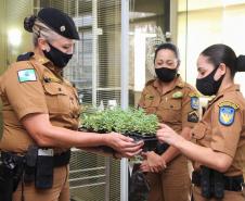 Policiais militares femininas do Quartel do Comando-Geral da PM são homenageadas no Dia Internacional da Mulher