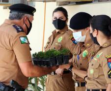 Policiais militares femininas do Quartel do Comando-Geral da PM são homenageadas no Dia Internacional da Mulher