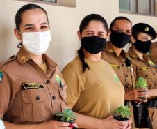 Policiais militares femininas do Quartel do Comando-Geral da PM são homenageadas no Dia Internacional da Mulher