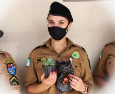Policiais militares femininas do Quartel do Comando-Geral da PM são homenageadas no Dia Internacional da Mulher