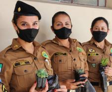 Policiais militares femininas do Quartel do Comando-Geral da PM são homenageadas no Dia Internacional da Mulher