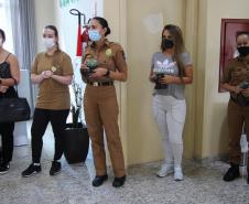 Policiais militares femininas do Quartel do Comando-Geral da PM são homenageadas no Dia Internacional da Mulher