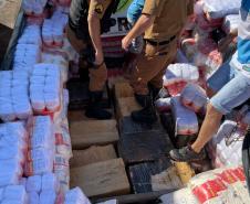 Mais de duas toneladas de maconha são apreendidas pelo BPRv em Cruzeiro do Oeste (PR)