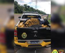 BPRv apreende mais de 600 quilos de maconha e recupera carro furtado no Noroeste do estado