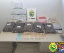 PM cumpre dois Mandados Judiciais, prende duas pessoas e apreende arma de fogo e drogas em Goioerê, no Noroeste do Paraná
