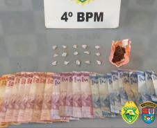 Três pessoas são encaminhadas por tráfico e roubo em Maringá (PR), em ocorrências distintas