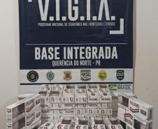 Durante Operação Hórus, PM apreende arma de fogo e cigarros contrabandeados no Noroeste do estado