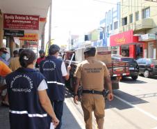 PM e Vigilância Sanitária deflagram ação conjunta contra a COVID-19 e fazem fiscalizações em Jacarezinho (PR)