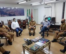 Comandante-Geral da PM preside passagem de comando de unidade de Rolândia e se reúne com autoridades no Norte do PR