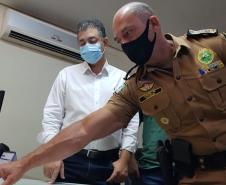 Comandante-Geral da PM preside passagem de comando de unidade de Rolândia e se reúne com autoridades no Norte do PR