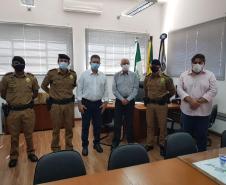 Comandante-Geral da PM preside passagem de comando de unidade de Rolândia e se reúne com autoridades no Norte do PR