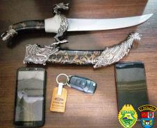 Suspeitos de roubo são encaminhados e veículo é recuperado momentos após o crime em Clevelândia (PR)