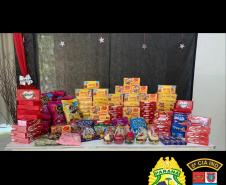 Companhia Independente da PM sedia campanha para arrecadar chocolates e doces para doação na semana de Páscoa