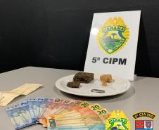 Em Cianorte (PR), PM encaminha homem e adolescente ao serem flagrados com drogas