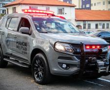 Nova plotagem das viaturas da ROTAM  é apresentada ao Comandante-Geral da PMPR