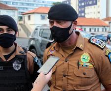 Nova plotagem das viaturas da ROTAM  é apresentada ao Comandante-Geral da PMPR