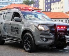 Nova plotagem das viaturas da ROTAM  é apresentada ao Comandante-Geral da PMPR