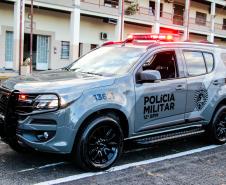 Nova plotagem das viaturas da ROTAM  é apresentada ao Comandante-Geral da PMPR