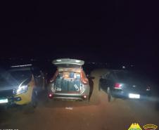 BPRv apreende dois veículos carregados com cigarros contrabandeados no Sudoeste do estado