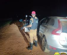 BPRv apreende dois veículos carregados com cigarros contrabandeados no Sudoeste do estado