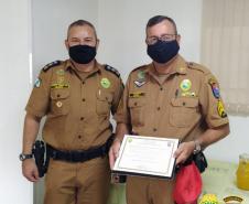 Comandante do BPRv homenageia policiais da unidade durante almoço em Curitiba