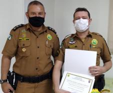 Comandante do BPRv homenageia policiais da unidade durante almoço em Curitiba