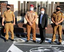 Vice-cônsul do Japão visita Quartel do Comando-Geral da PM em Curitiba