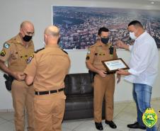 Dupla de policiais militares de Sarandi (PR) recebem Moção de Louvor e Reconhecimento da Câmara Municipal, após ato honroso