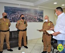 Dupla de policiais militares de Sarandi (PR) recebem Moção de Louvor e Reconhecimento da Câmara Municipal, após ato honroso