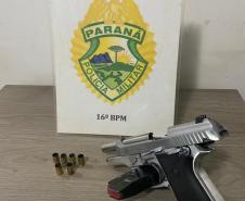 PM de Guarapuava (PR) apreende nove armas de fogo e encaminha quatro suspeitos, em ocorrências separadas