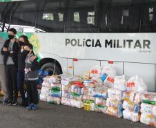 Para marcar aniversário, Polícia Ambiental arrecada 5,6 toneladas de alimentos