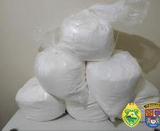 Cerca de 150 quilos de cocaína é apreendido pela PM em Cidade Gaúcha (PR)