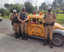 BPTran faz visita para veterano da unidade no dia do seu aniversário em Curitiba (PR)