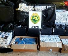 Mais de 50 carteiras de cigarros são apreendidas pela PM no Sudoeste do estado